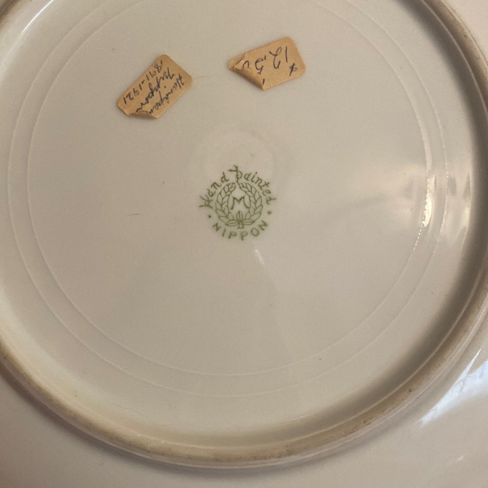 Nippon Hand Painted Plate - Picture 2 of 2